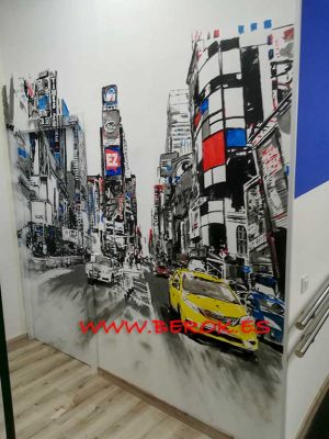 Graffiti Ciudad New York Autoescuela 300x100000